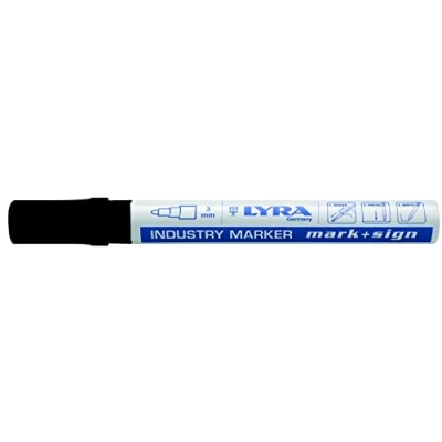Afbeelding van Lyra mark + sign industriemarker 2 4 mm zwart