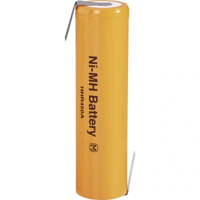 Afbeelding van Panasonic HHR450A LF Speciale oplaadbare batterij 4/3 FA Z soldeerlip NiMH 1.2 V 4500 mAh