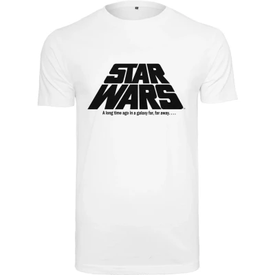 Afbeelding van Merchcode STAR WARS Original LOGO Tshirt print, Heren, Maat: XS, White