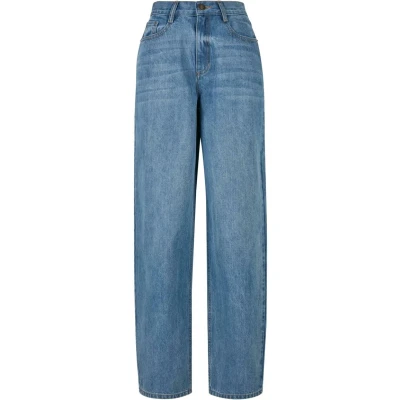 Afbeelding van Urban Classics Flared Jeans, Dames, Maat: 26, Midstone washed