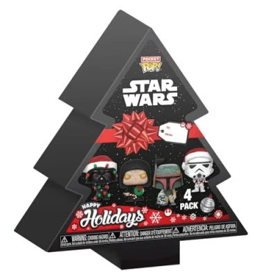 Afbeelding van Funko Pocket POP! Star Wars Darth Vader Boomfeestdagdoos Sleutelhanger Novelty Verzamelbaar Minifiguurtje Kousvuller Officiële Merchandise Filmfans Rugzak Decoratie