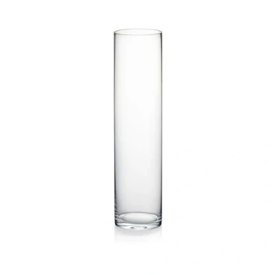 Afbeelding van WGV Cilindervaas, 4 &quot;W x 16 &quot;H, Bloemencontainer, Glas Middenstuk voor Bruiloft Evenement, Home Office Decor, Clear, 1 Stuk
