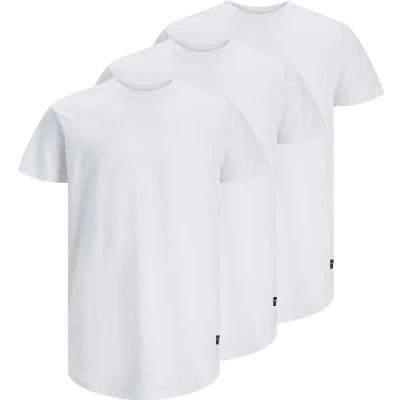 Afbeelding van Jack &amp; Jones 3 Pack Tshirt basic, Heren, Maat: Small, white