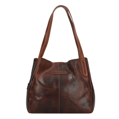 Afbeelding van Greenburry Rugged Handtas, Dames, Maat: One Size, Brown