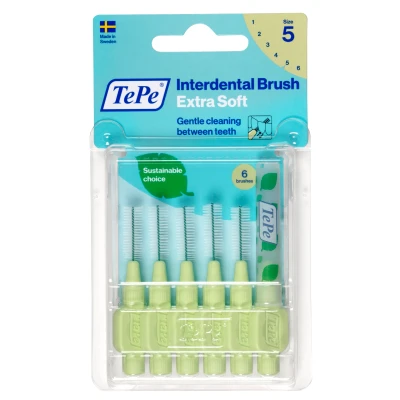Afbeelding van 3x TePe Ragers Extra Zacht 0,8 mm Lichtgroen 6 stuks