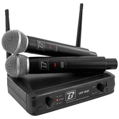 Afbeelding van Boomtone DJ Duo UHF microfoon systeem voor spraak, zang, toespraken, karaoke
