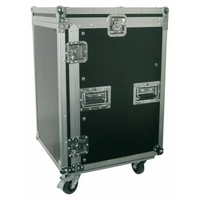 Afbeelding van Power Dynamics PD F16U8 19&quot; Flightcase Rack met zwenkwielen 16HE + 8HE
