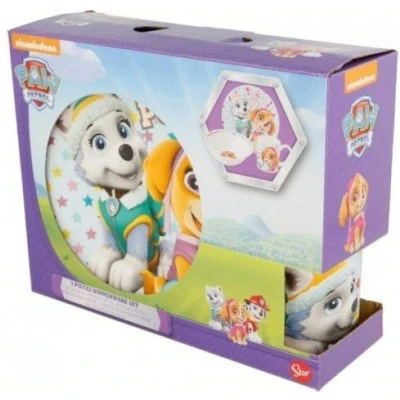Afbeelding van PAW Patrol Kinderserviesset Skye &amp; Everest 3 delig Multicolor