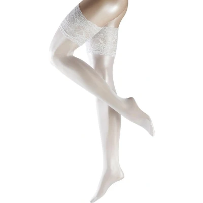 Afbeelding van FALKE Stay Up Seidenglatt 15 41584 Dames 8.5 9 Wit