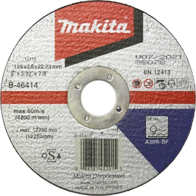 Afbeelding van Makita doorslijpschijf staal, 125 x 2,5 mm B 46414