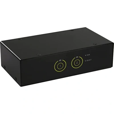 Afbeelding van InLine KVM Desktop Schakelaar, schakelaars, Zwart