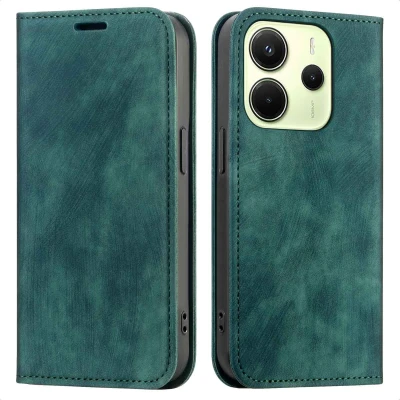 Afbeelding van Xiaomi Redmi Note 14 5G Hoesje Kunststof imoshion Bookcase Groen Telefoonhoesje