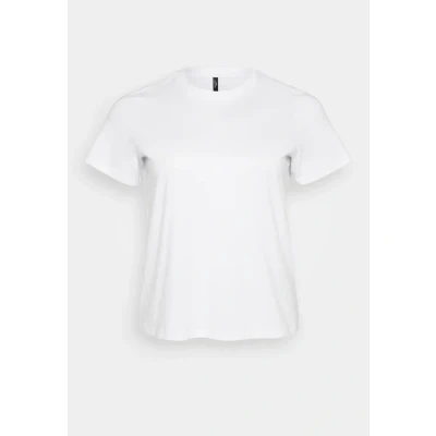 Afbeelding van Vero Moda Curve Vmpaulina Tshirt basic, Dames, Maat: 48/50, Bright white