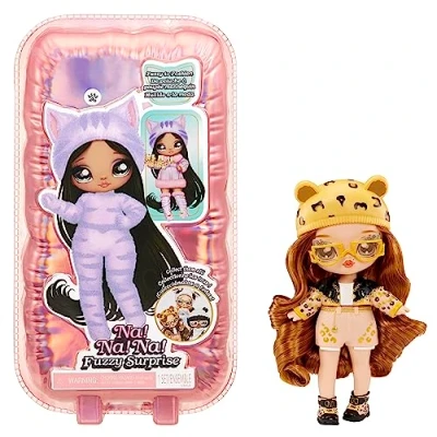 Afbeelding van Na! Fuzzy Surprise Jaguar Girl Minipop