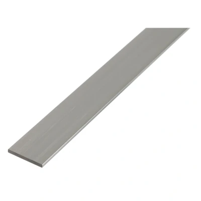 Afbeelding van Alberts 469375 platte buis aluminium, naturel 1000 x 15 2 mm