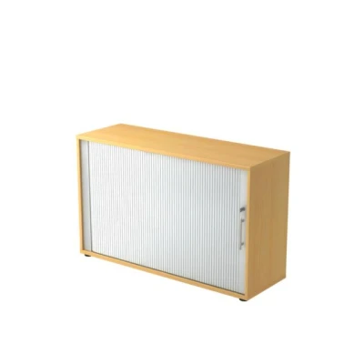 Afbeelding van Roldeurkast Beuken/Zilver 120 x 40 74,8 cm Beta 1732S