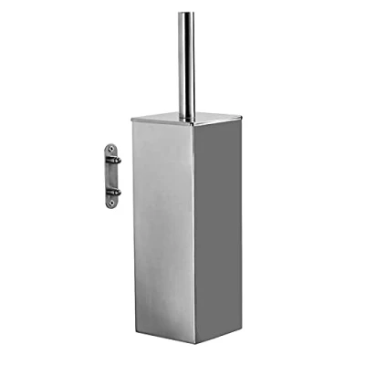 Afbeelding van Gedy Perth muur, afmetingen en gewicht: 38 x 9 9,5 cm &amp; 0,835 kg, wc borstel van roestvrij staal, chroom afwerking, R&amp;E design, 2 jaar garantie, uniek