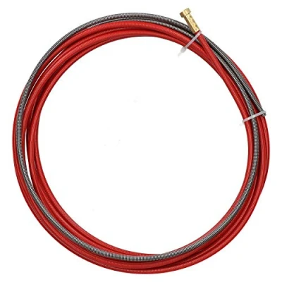 Afbeelding van P.C. Liner draad 1.0 1.2mm x 4M lassen rood staal kunststof gecoate MIG fakkel