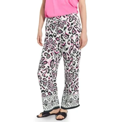 Afbeelding van CECIL 7/8 broek met brede pijpen, Vanilla White, S x 26L