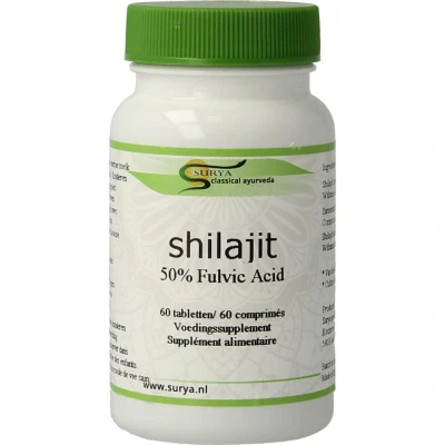 Afbeelding van 70% korting Surya Shilajit 50% Fulvic Acid 60 tabletten