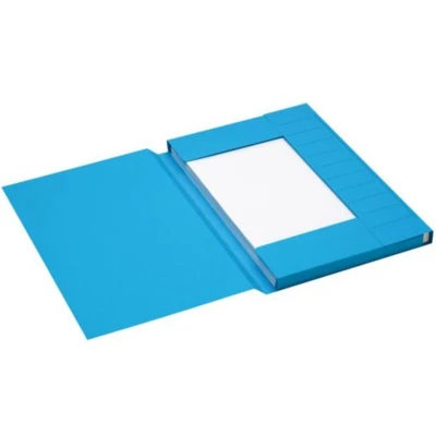 Afbeelding van Dossiermap Secolor folio 3 kleppen 225gr blauw 25 stuks