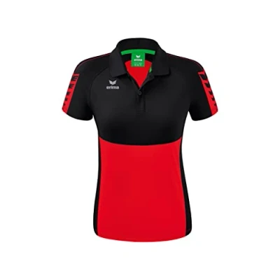 Afbeelding van Erima Six Wings polo dames rood/zwart
