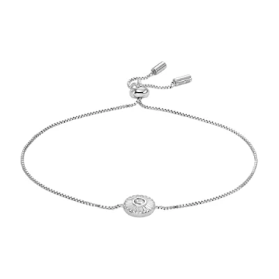 Afbeelding van Fossil JFS00616040 Armband zilver zirconia zilverkleurig wit