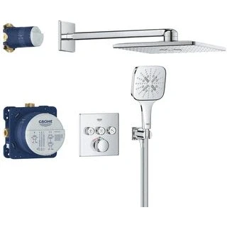Afbeelding van Grohe grohtherm smartcontrol 3x comfortset 310 vierkant 34864000