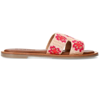 Afbeelding van Sacha Muiltjes, Dames, Maat: 36, Beige Schoenen