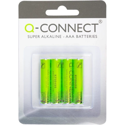 Afbeelding van Q CONNECT batterijen AAA, blister van 4 stuks