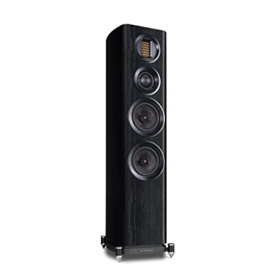 Afbeelding van Wharfedale EVO 4.3 Compacte vloerstaande luidspreker Krachtige basweergave AMT tweeter Zwart (per paar 2 stuks)