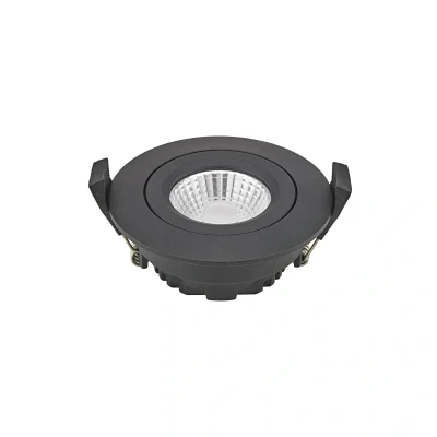 Afbeelding van Sigor LED plafondinbouwspot Diled, Ø 8,5 cm, 6 W, 3.000 K, zwart