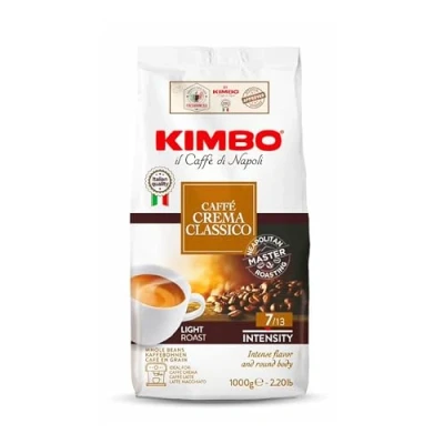 Afbeelding van 5 korting met code Kimbo Caffè Crema Classico koffiebonen 1 kg