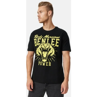 Afbeelding van Benlee Normale Passform Tiger Power Tshirt print, Heren, Maat: XXL, Black yellow