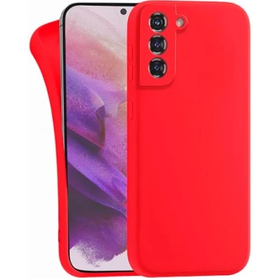 Afbeelding van MyGadget Silicone Case compatibel met Samsung Galaxy S21 Plus duurzame beschermende TPU geval Slim rug Cover krasbestendig Mobile mat rood