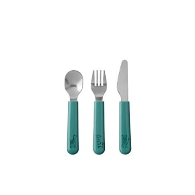 Afbeelding van Mepal kinderbestek Mio (3 delig) deep turquoise