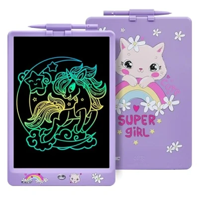 Afbeelding van DYNASONIC DYNA PM Kat Schrijftablet voor kinderen, 25,5 cm, LCD tekentablet magnetisch whiteboard, dinosaurus, speelgoed, cadeau, 2, 3, 4, 5, 6, 7, 8 jaar.
