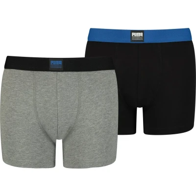 Afbeelding van 2 x Puma boxershorts Boys Placed Logo Boxer Blue Combo 158/164 maat