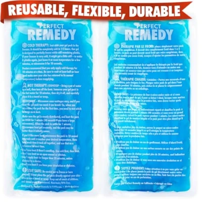Afbeelding van 2 stuks gelijspakketten voor blessures, herbruikbare ijspakketten sportblessures en spierpijn, warme koude verpakkingen pijnverlichting, knieën, rug, hoofd, nek (blauw,