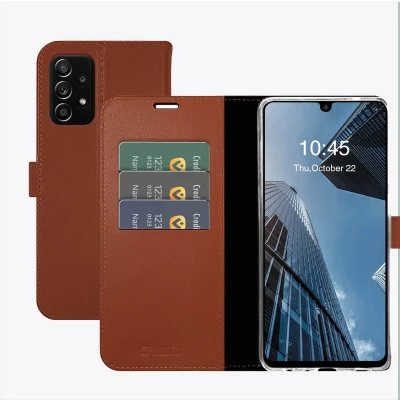 Afbeelding van Valenta Book Case Gel Skin Samsung Galaxy A33 5G Brown