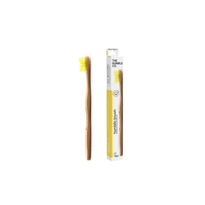 Afbeelding van The Humble Co Tandenborstel bamboe medium geel 1 stuks