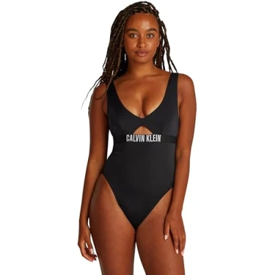 Afbeelding van CALVIN KLEIN Dames ONE PIECE FASHION FIT Andere zwempakken, Zwart (Pvh Zwart), L, L