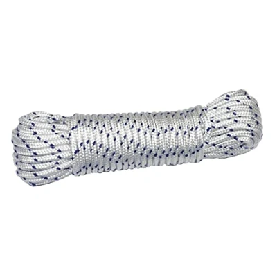 Afbeelding van AMIG paracord touw 10 meter D4mm 400kg nylon/polyester wit/blauw