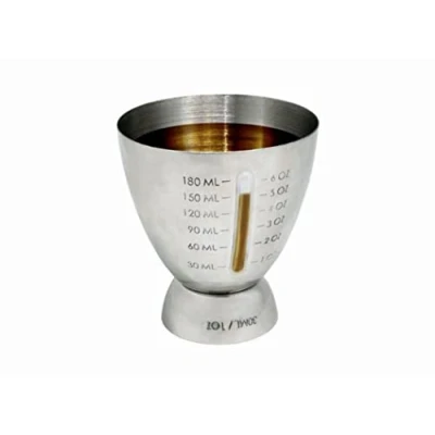 Afbeelding van VB Vin Bouquet FIK 157 Giant jigger. Meassuring jigger in roestvrij staal met maatregelen 30ml tot 180ml