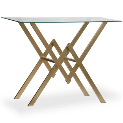 Afbeelding van Murviel console in glas en gouden poten Menzzo