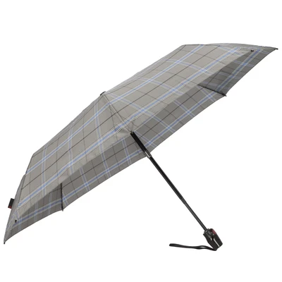 Afbeelding van Knirps Medium Duomatic Paraplu, Maat: One Size, Check grey