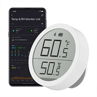 Afbeelding van Qingping Temperature and Humidity Monitor Lite Compatible with Mi Home App, Smart Digital Bluetooth Indoor Thermometer Hygrometer