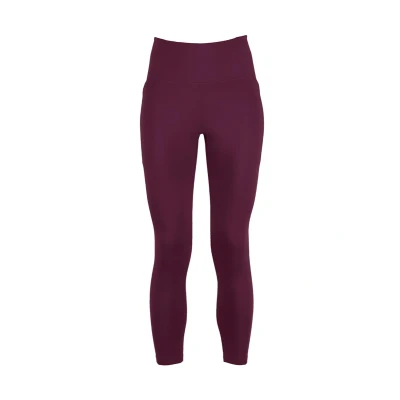 Afbeelding van Girlfriend Collective Pocket Highrise 7/8 Tights, Dames, Maat: Large, Plum
