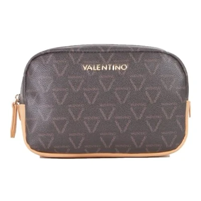 Afbeelding van VALENTINO Toilettas Lady Re Soft Cosmetic Case Moro / Naturale Donkerbruin