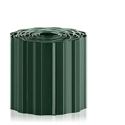 Afbeelding van com four® Kunststof gazonrand bedrand voor gazons, bloembedden of als maairand lengte individueel verstelbaar 15 x 900 cm